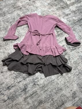 Isobella & Chloe Dress- Size 6 Hot Pink and Gray- Pre-Owned
